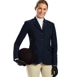 NWOT Riding Sport Ladies Essential Show Coat by Dover Saddlery, Women’s 4, Black